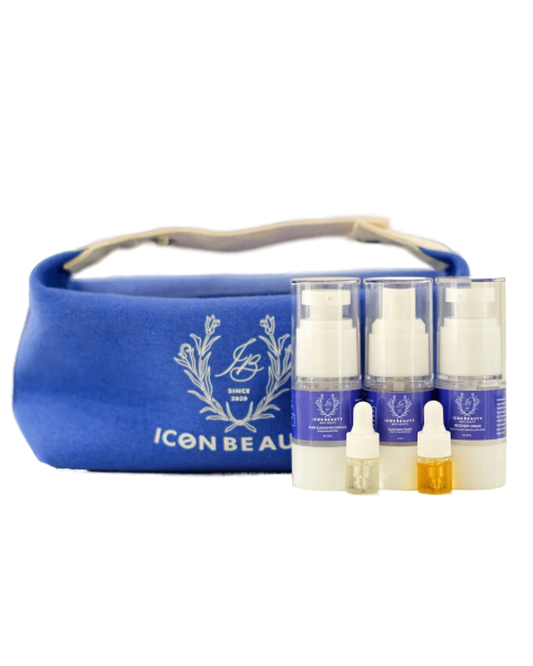Тревел-набор ICON BEAUTY — косметичка и мини-средства для ухода за кожей
